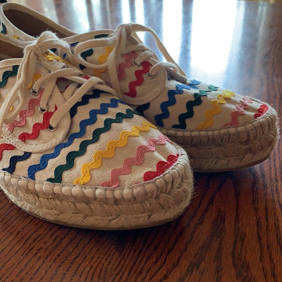 Funky Rainbow Loeffler Randall Platform Shoes Sixe 8 - 8.5 - Picture 12 of 14